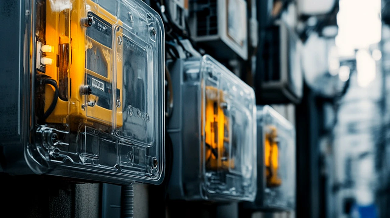 Een AI gegenereerde afbeelding van een kunststof elektrische behuizing